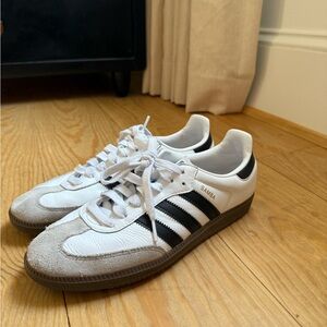 adidas Samba White and Black Sneakers